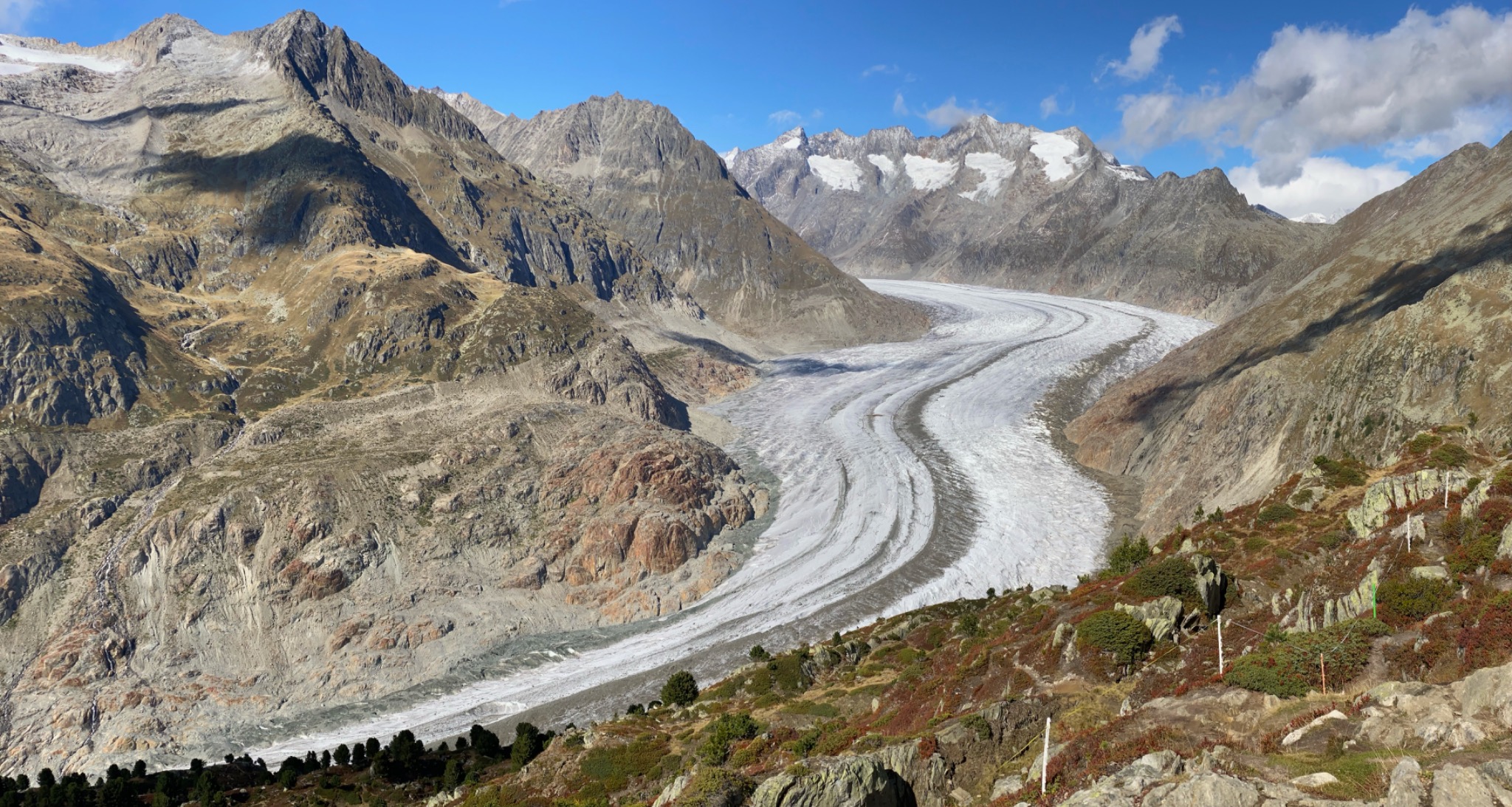 Aletschgletscher im Sommer